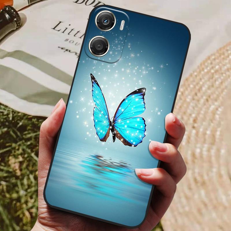 Custodia per Telefono Per Moto G06 Power 4G Cover Posteriore Guscio Antiurto Nero Silicone Morbida Cover Coque Per Motorola Moto G06 Custodie Fundas
