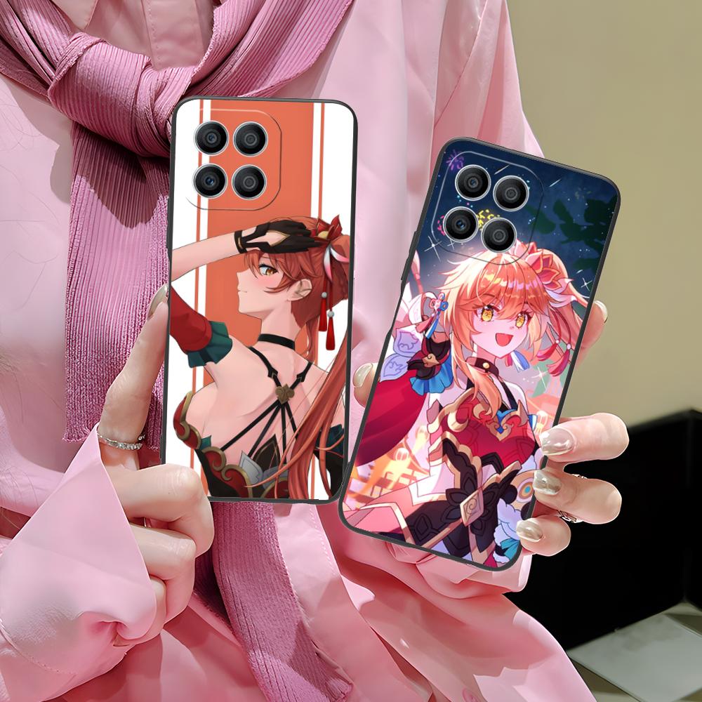 HSR Guinaifen Matte TPU Mobile Phone Case for Honor 90 80 70 60 50 30 20 10 9 8 7 Pro S SE Lite 5G Colorful Printing Cover