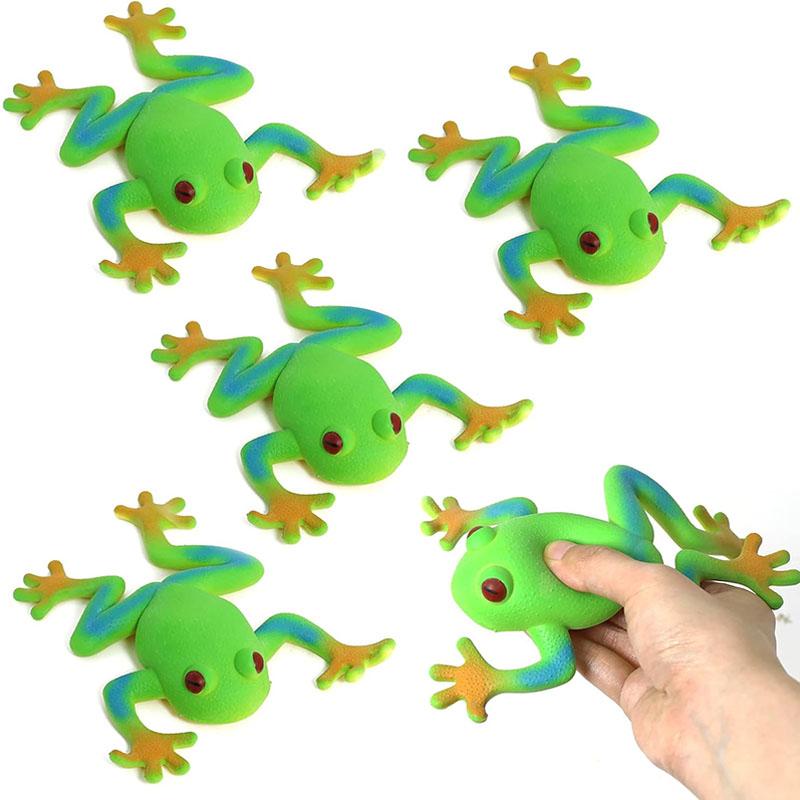 Toys Realistic Frog Weird Stuff Prank Funny Gag Gifts Stretchy Stress Relief For Teens Party Favors Stocking Stuffers Boys Girls