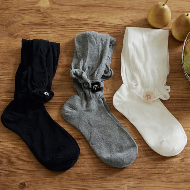 ADAUL Sailboat AD Gauze See Through Knee Socks - 3color