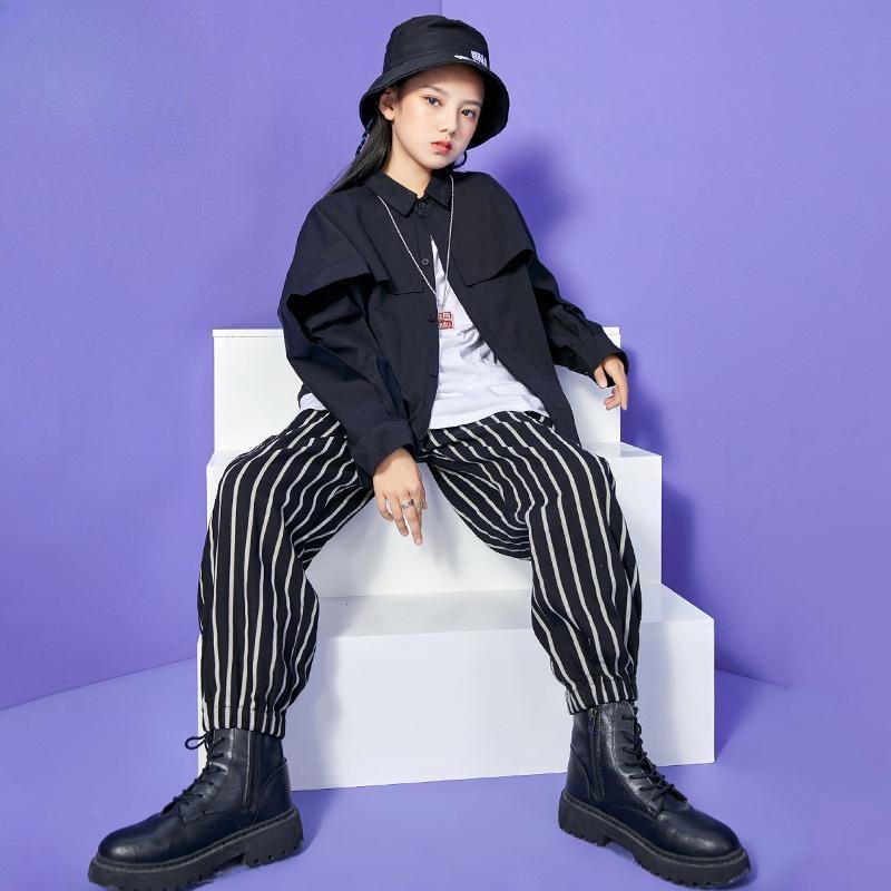 Kids Street Dance Suit Boys Hip Hop Hiphop New Year'S Day Costume Kids Jazz Dance Costume Girls