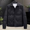 Mens Light Mature Style Collared Down Jacket TrendyMale Thin Warm Winter Coat
