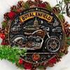 Cartello Metallica Vintage Royal Enfield per Garage Decorazione Murale Casa