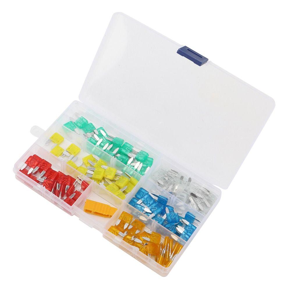120 PIÈCES Fusibles de Voiture Profil Bas Mini Taille Assortiment Automobile Kit Ensemble Voiture Protection Voiture