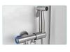 Badezimmer-Bidet-Set aus Edelstahl 304: Eckventil mit zwei Auslässen und Spülspritzpistole