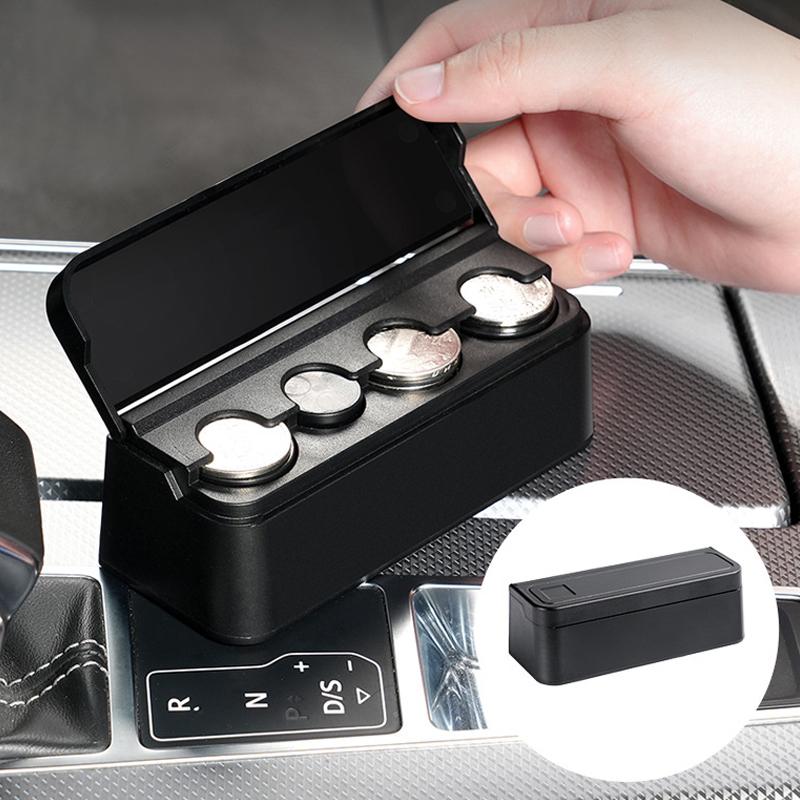 Úložný prostor do auta na mince Peněženka Úsporná schránka na euromince Banka Pouzdro na mince Plastové držáky na peněženky Trezory na peníze Pokladní organizér