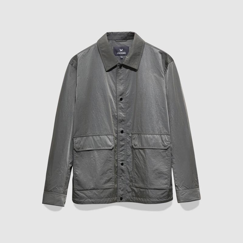JOEONE Men's Slim-Fit Textured Easy-Care Casual Jacket