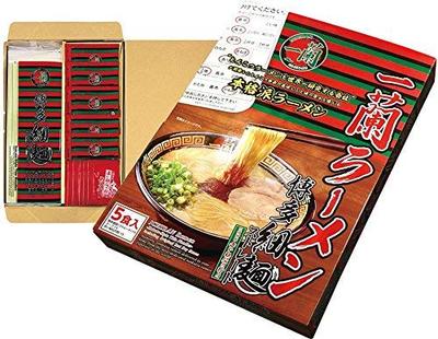 Ichiran Ramen Hakata Dünne Nudeln (Gerade) mit Secret Flour, 5 Portionen