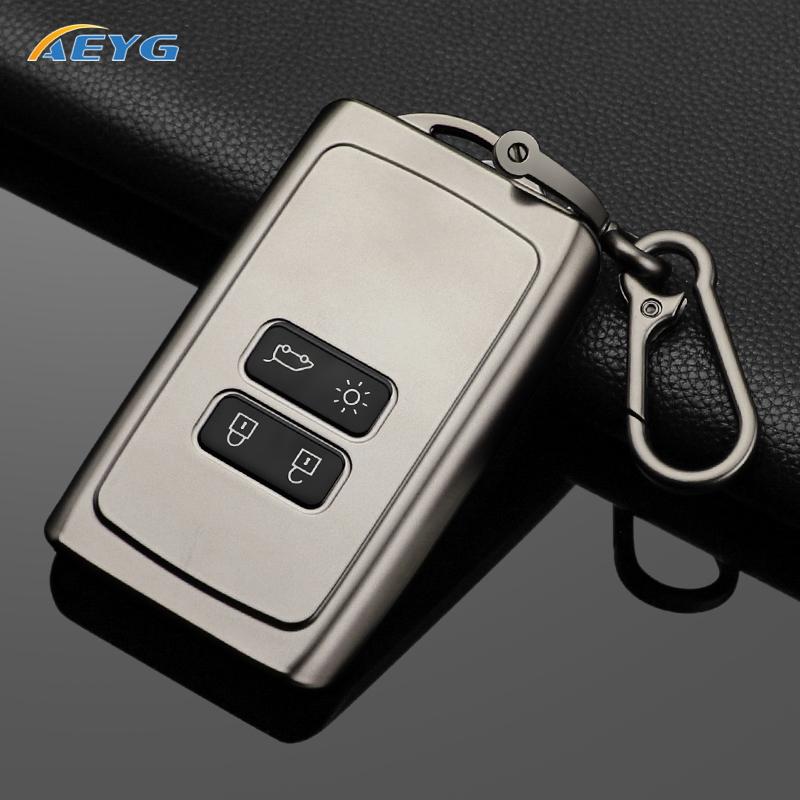 For Renault Captur Megane Talisman Espace Clio Zoe Koleos Scenic 4 Arkana Dacia Sandero Card Car Key Case Cover Keychain