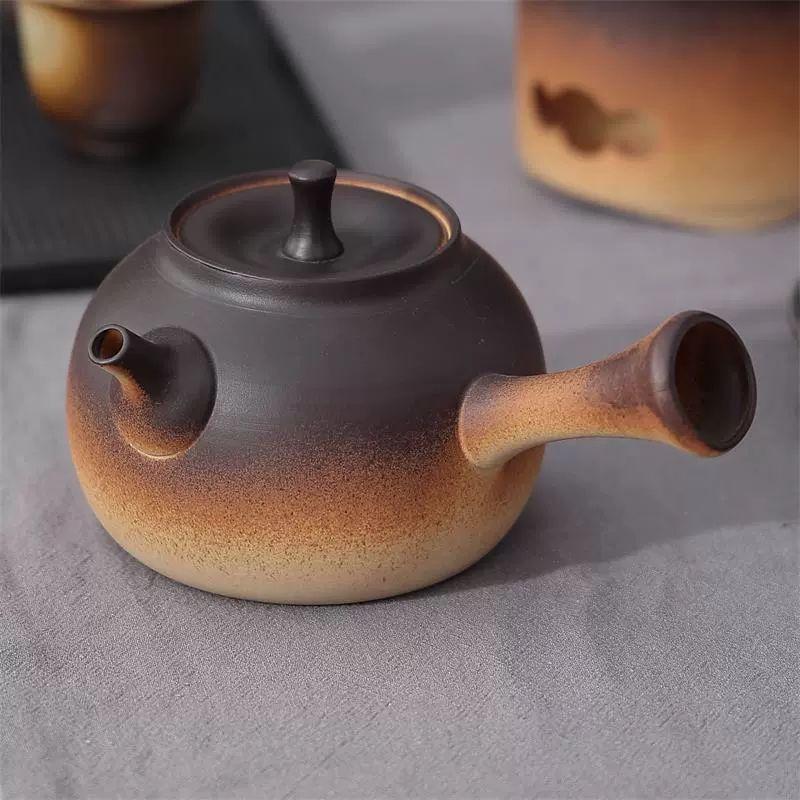 Qianyu Purple Clay Kiln Glaze Teapot