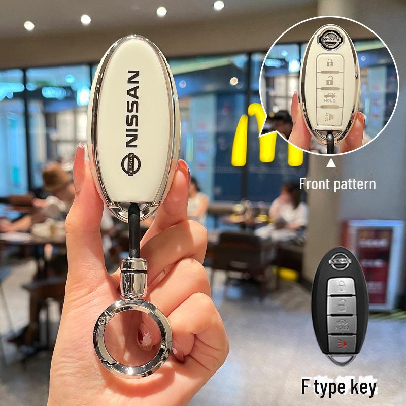 

Чохол для ключа Nissan з ТПУ для Sylphy, Qashqai, Teana 14-го покоління, Tiida, Qijun, Jinke