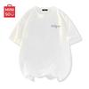 MINISO Men's Hong Kong Style Letter Print Cotton T-Shirt
