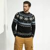 Nieuwe trui met ronde hals en kleurblokken voor herfst winter kersttrui voor heren Europese Amerikaanse mode basis shirt