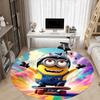 1pcSkateboarding Minion Office Round Area Rug, Indoor Mat Suitable For Office, Bedroom Living Room Home Decor, Room Deco,  Offic A0928120