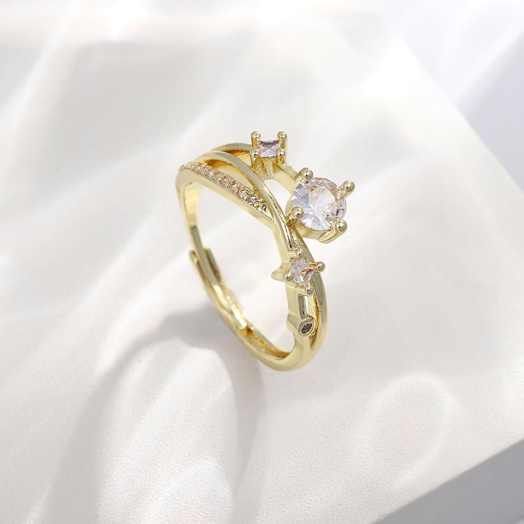Open Ring Christmas Exaggerated Heavy-duty Adjustable Ring