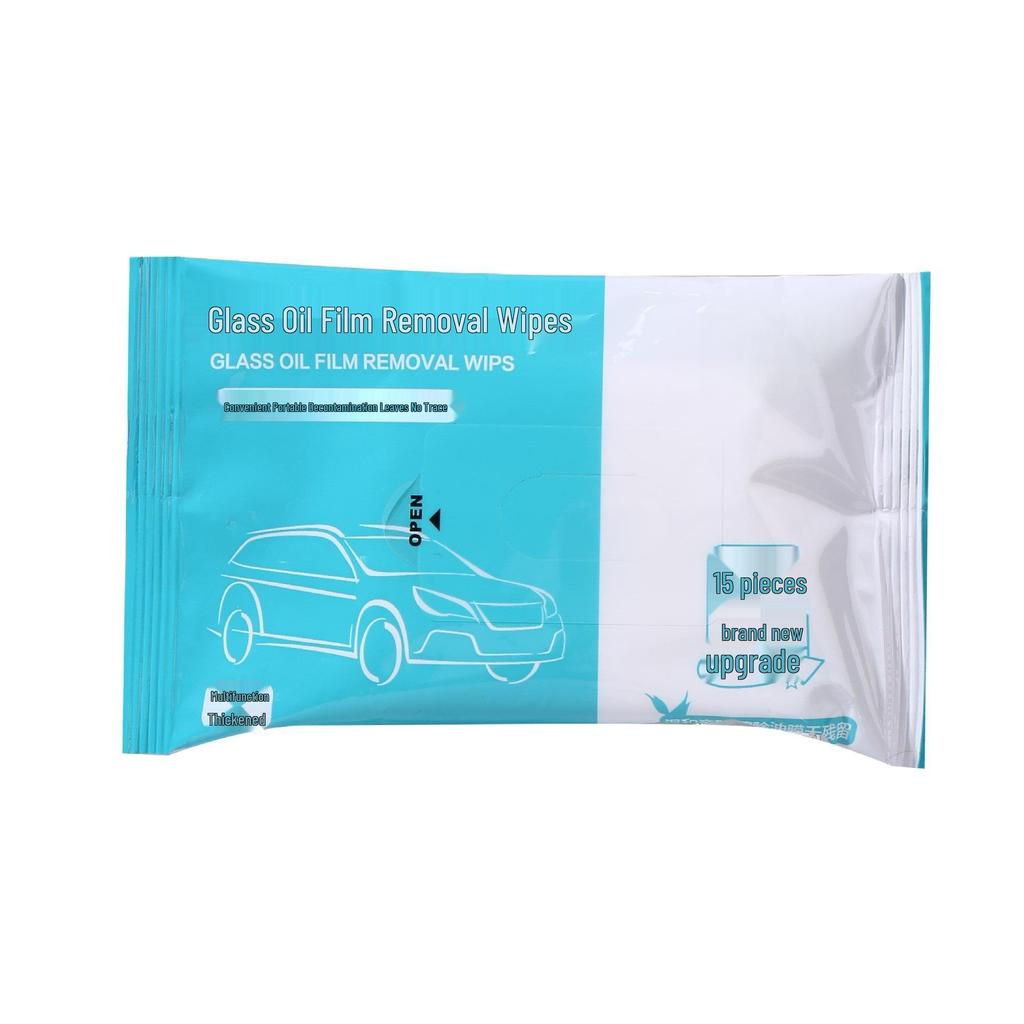 Car Glass Oil Film Removal Wipes - No-Wash Windshield & Interior Cleaner