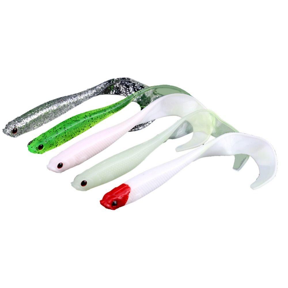 5 Stück Haltbare PVC-Köder Weich 12 cm/6,5 g Schwimmköder Künstlicher Leichter Köder Salzwasserfischen