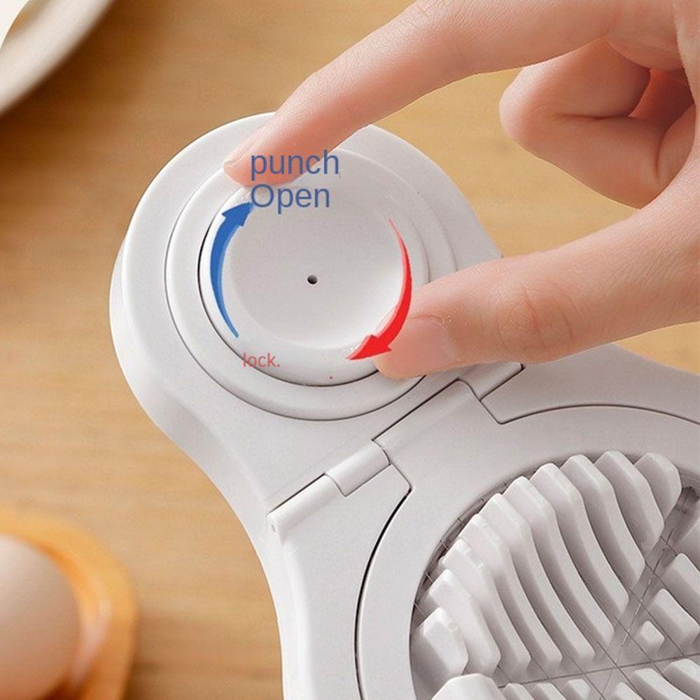 3-in-1 Egg Slicer Manual Century Egg Divider Multifunctional Fancy  Egg Splitter  Home