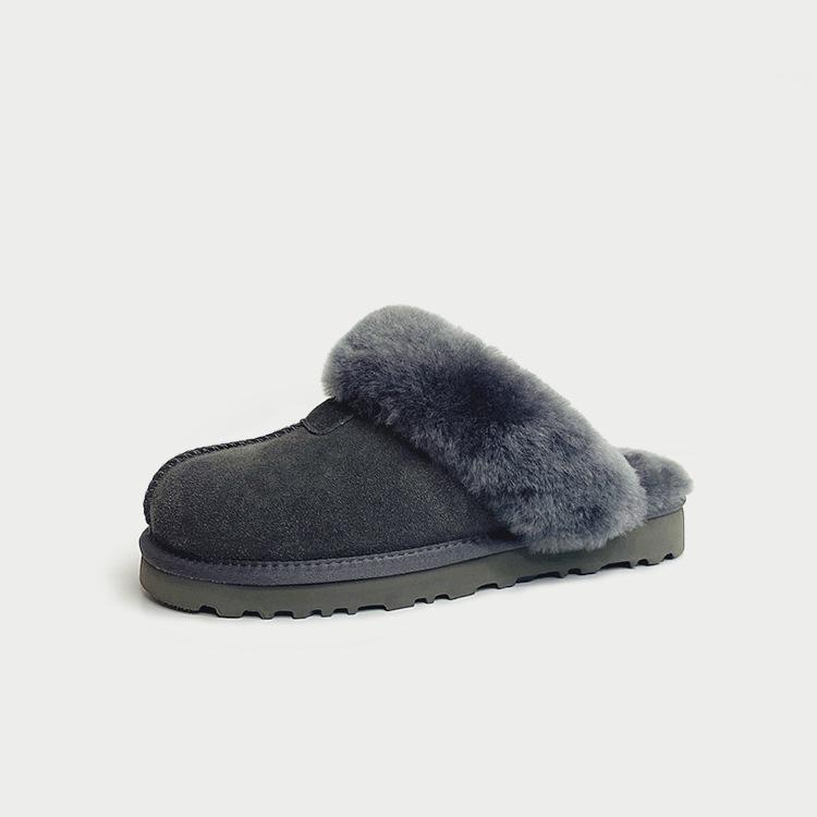 

Сангпо Овчина Унисекс Звездные Тапочки: Пушистые, Теплые, Уличные Зимние Балетки 39 серый