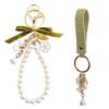 Flower Keychain Ornament Blossom Pendant Keyring Lilys of The Valley Floral Key Rings Decoration Elegant Bag Charm