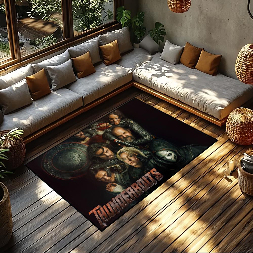 Movie T-Thunderbolts Small Carpet Bedside Kitchen Bath Living Home House Bedroom Floor Mat Doormat Rug Decoration