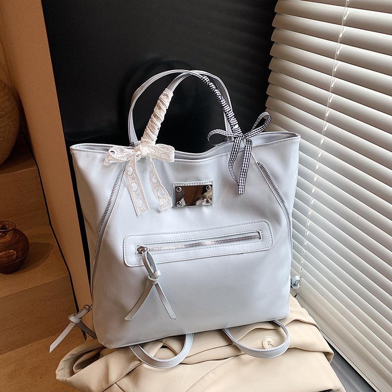 Trendy Solid Color Fashion Handbag Women's 2025 New Simple Texture Underarm Bag Niche Versatile Shoulder Bag