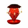 Solar birds Feeder lights Waterproof Solar birds Feeder Weather Resistant Vintage Hollow Garden Lantern for Outdoor, Patio, Yard