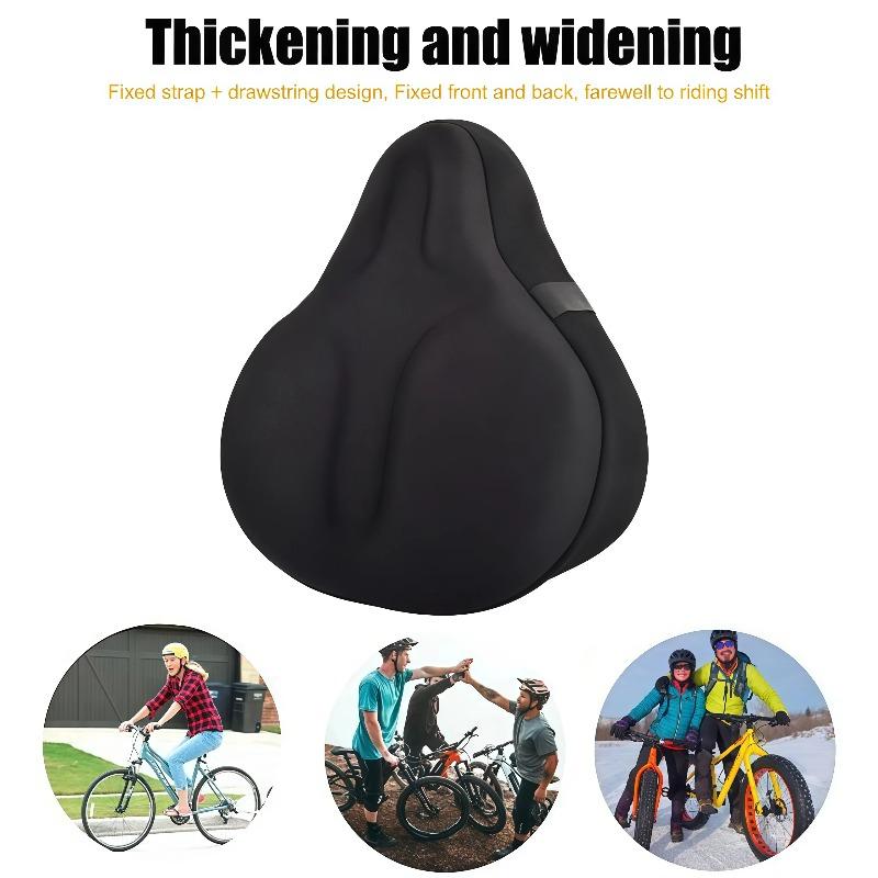Universal Gel Bike Seat Cushion Cover, Comfortable Shockproof Bicycle Saddle for Electric Bike Road MTB Cycling