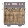 Kitchen Oven Curtain Skirt Handmade Farmhouse Cover with Ruffle Trim under Stove Easy Installation Hideaway Decor