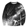 Men's Casual Fashion Printed Round Neck Pullover Sweatshirt