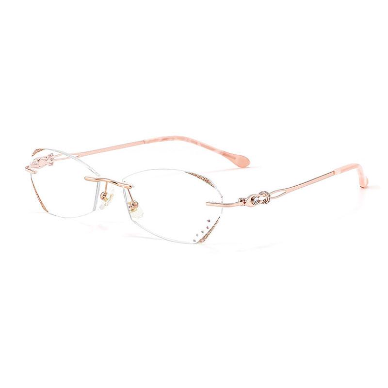 Fashion Anti Blue Rays Glasses Women +4.00