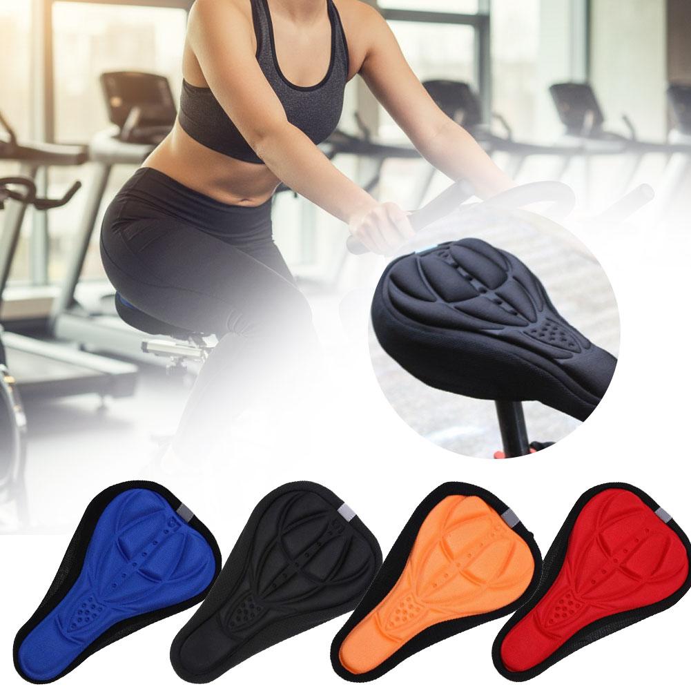 Bike Seat Cover Bicycle Silicone 3D Gel Saddle Pad Padded Soft Cushion Comfort EVA Anti Friction Seat Saddle Covers Cycling Part