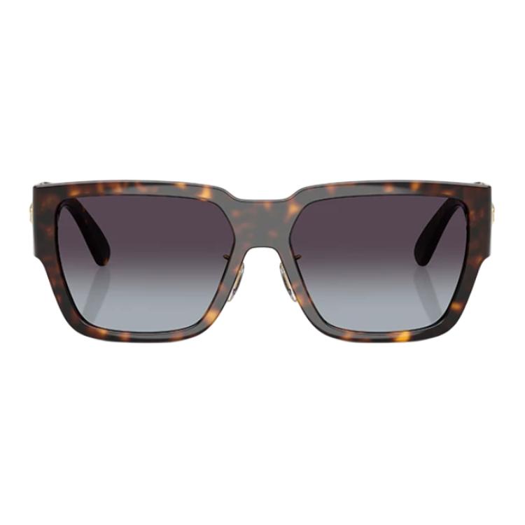 Versace Logo Design Square Sunglasses Unisex Sunglasses Havana 0VE44831088G