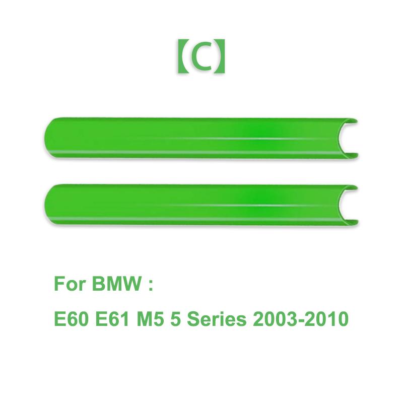 2 Peças Faixas de Acabamento da Grelha Dianteira Capa Adesivos de Moldura Para BMW F10 E60 F30 F32 F20 F22 F06 F02 F25 F26 G20 Série 1 2 3 4 5 6 7
