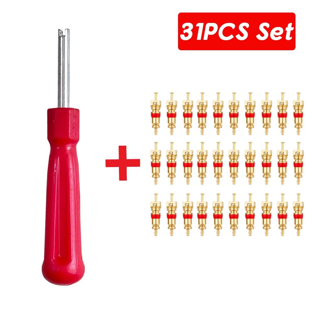 Portable Tire Valve Core Remover Installer Tool Removal Tool Car Bike Bicycle Motorcycle Tire Repair Tools Wrench Screwdriver