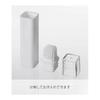 Yamazaki Jitsugyo (Yamazaki) Lid Included Oil Dry White Approx. W2.5 X D2.5 X H12cm Tower Brush Silicone 4354