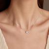 Women S925 Sterling Silver Heart Necklace Dainty 14k Gold Plated CZ Love Heart Pendant Choker Necklaces Birthday Gifts For Her