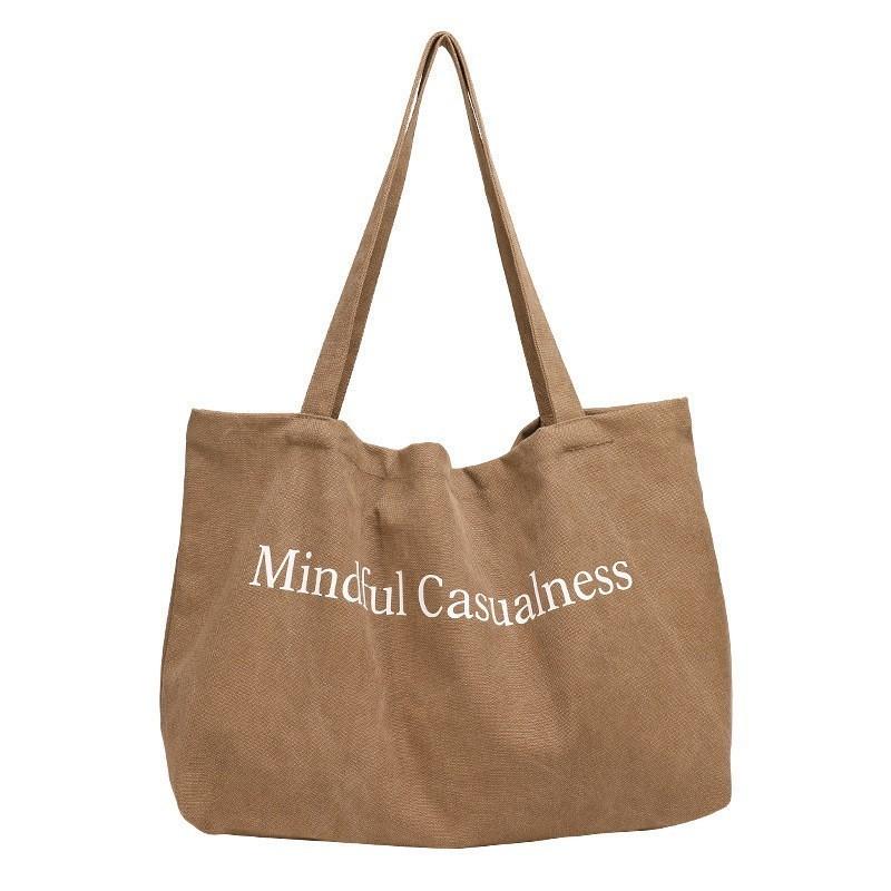 IELGY Корейская версия повседневного искусства холст мода ретро принтованная сумка — фото 6