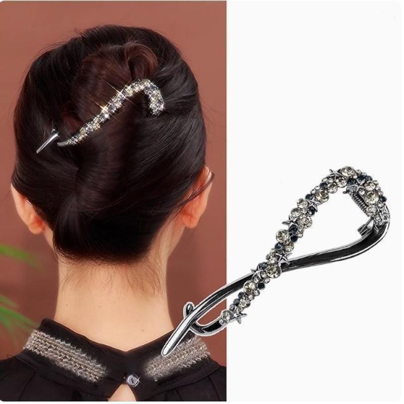 Metal  Banana Clip Hairpins Frog Buckle Ponytail Hair Clips Irregular Hair Clip Headdress Hair Accessories