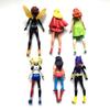 Estatuetas deslumbrantes de Supergirl, Mulher-Maravilha, Batgirl e Arlequina, heroínas de 15 cm