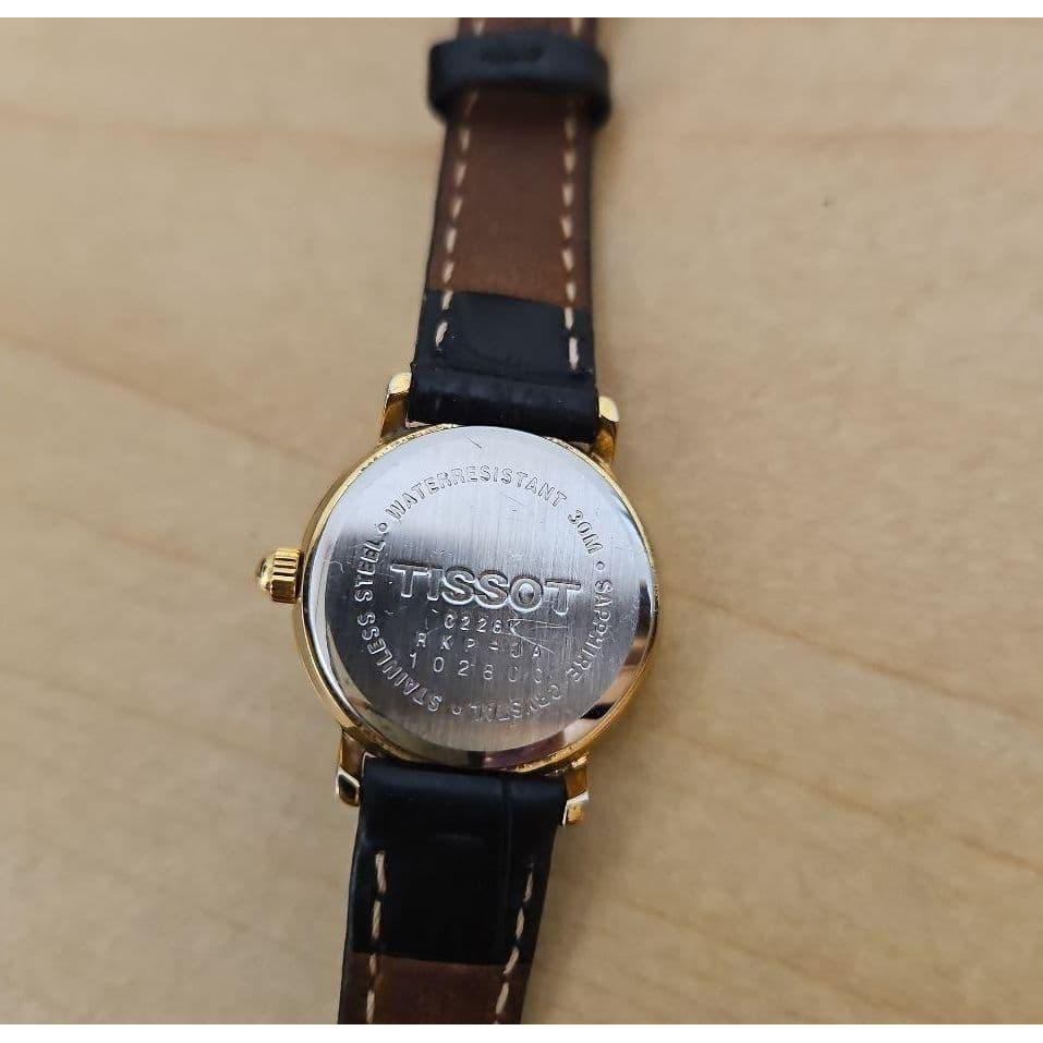 Used TISSOT watch gold leather
