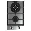 Cecotec Plaque de gaz 2 feux Bolero Squad G 2400F Inox 52kW Acier inoxydable Grilles fonte Brûleur WOK