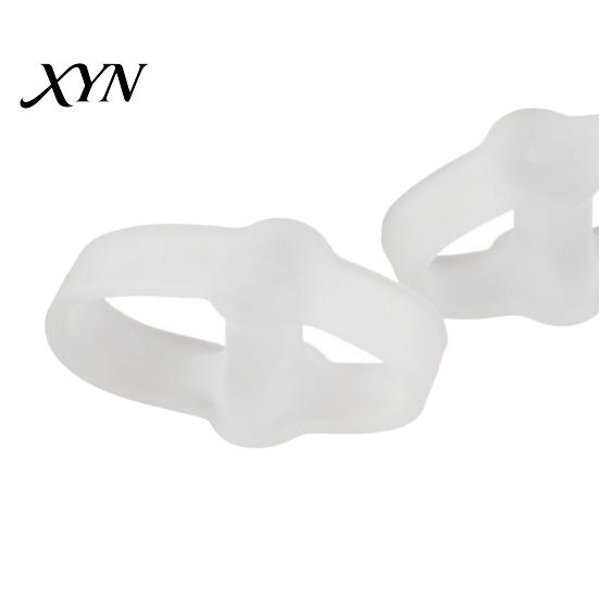 Toe Spacer for Bunions 1 Pair Separator Overlapping Toes, Soft SEBS Bunion Corrector, Alignment Device Double Ring Foot Hallux Valgus, Day Night