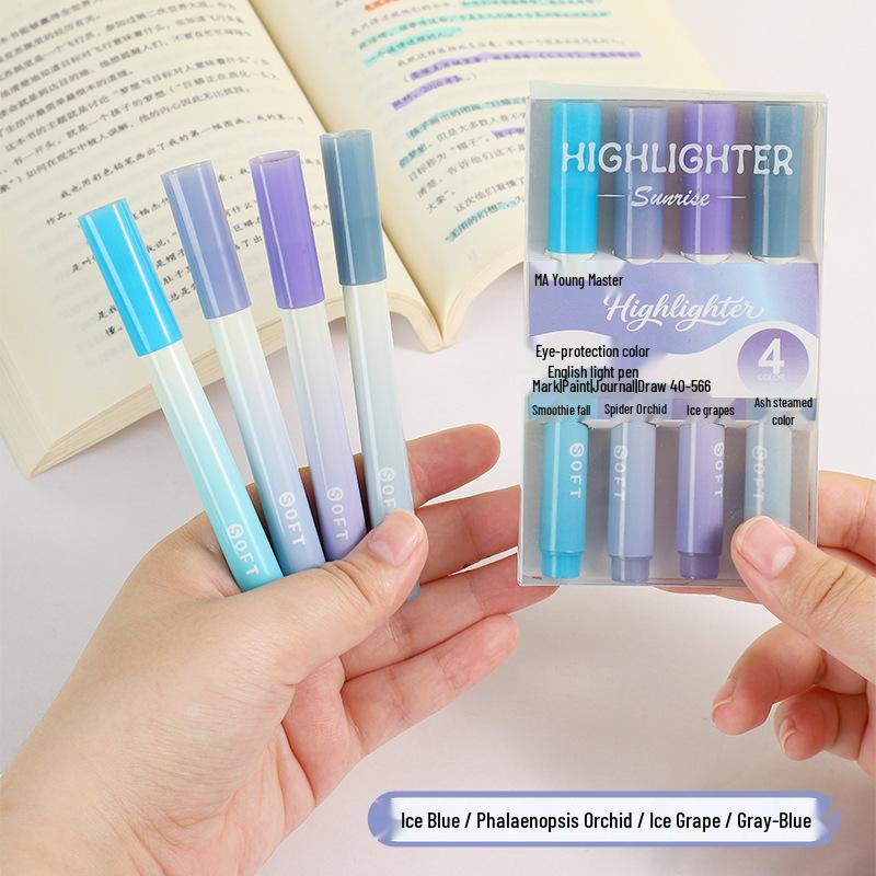 Gradient Highlighter: Eye-Friendly, Large Capacity, Ideal for Students