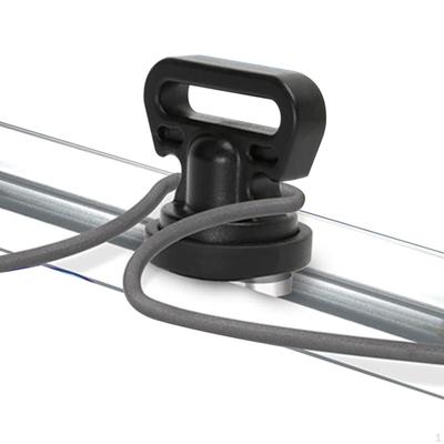 Fästlina för kajakspårfäste, Montering vertikalt nedåt, Lättviktig fixering