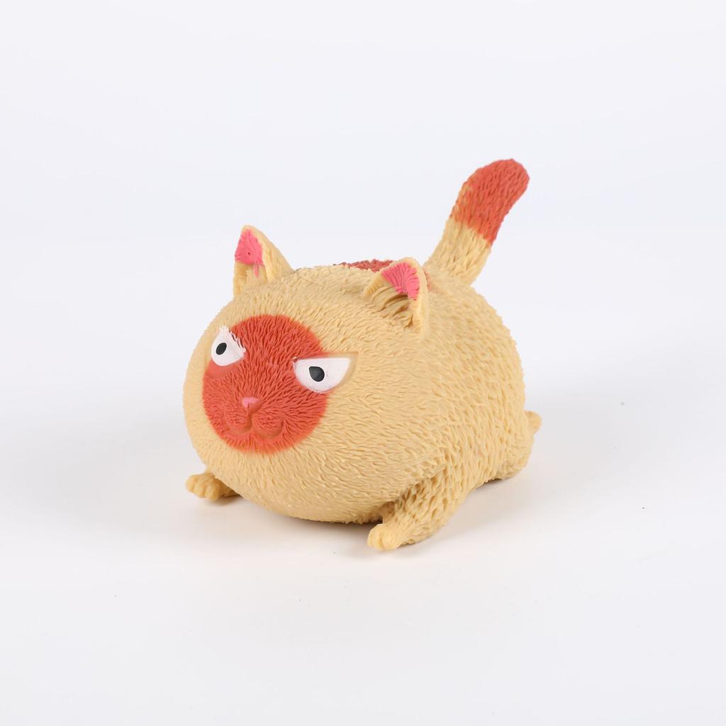 Creative Cat Ornament Decoration Pinch Accessories Relieve Stress and Release Ball Decompression Cat Cute Pet Ornament