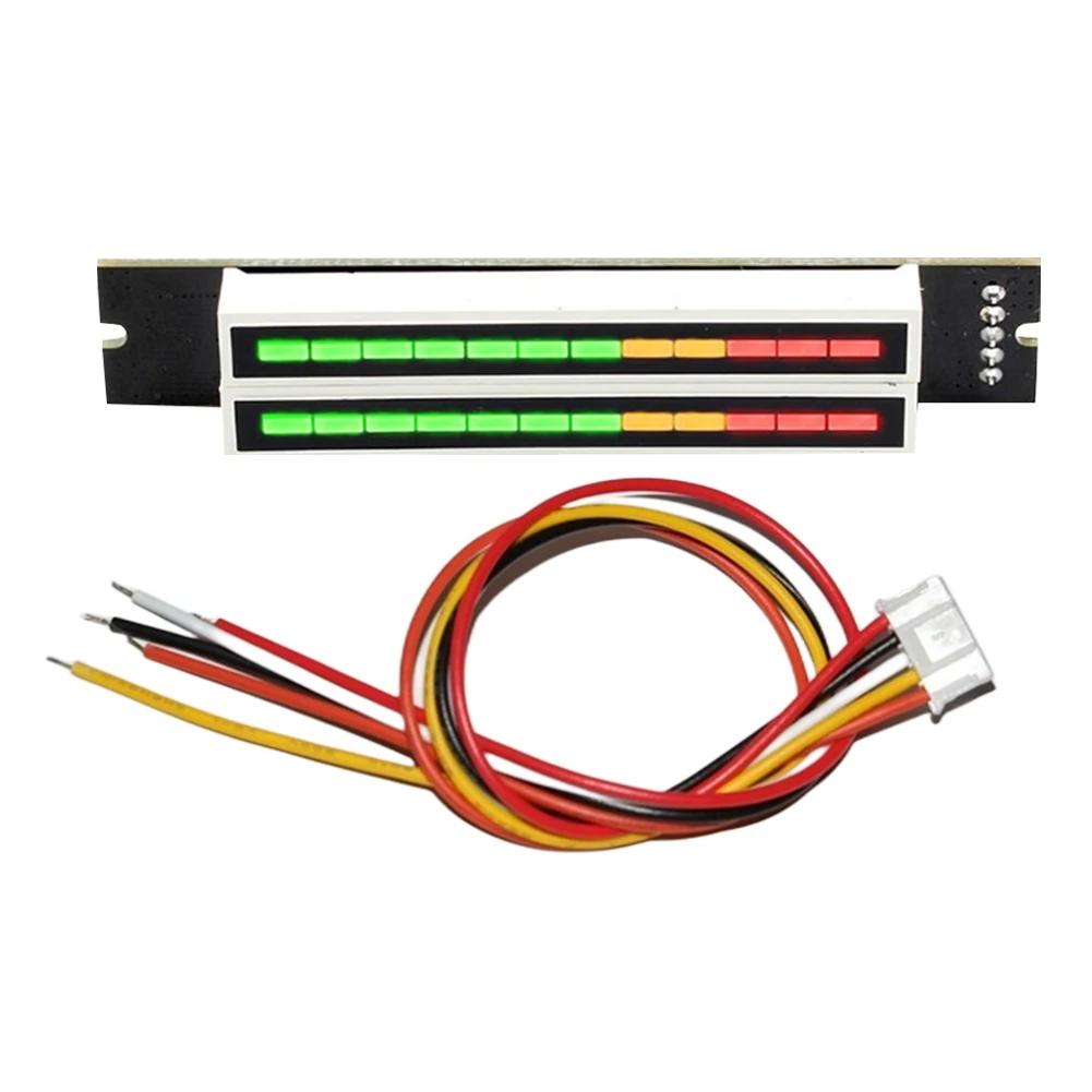 

Dual Channel 12 Bit LED Music Spectrum Level Indicator Light Adjustable Light Speed LED Music Level Indicator Module 7-12V finished product