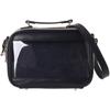 [Osel] Mineed by Nuikatsu Faux Leather Shoulder Bag for Adults (Holds 2 Plush Toys) - Horizontal Type, Ita Bag, Small, Crossbody, Detachable Board (Bl