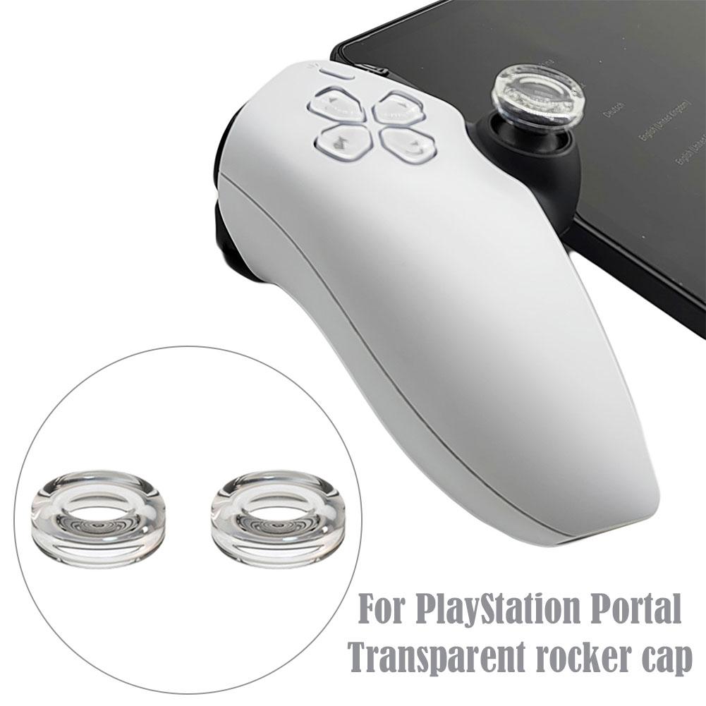 For PlayStation Portal Rocker Cap Liquid Silicone Transparent Game Controller Cover Stick Thumb Grip Rocker Caps for PS5 PS4