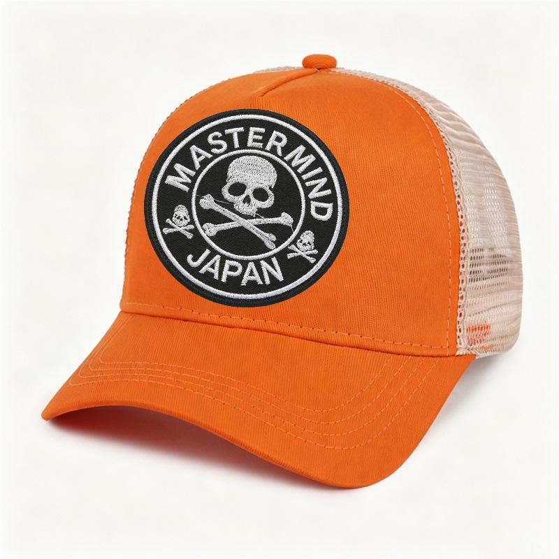 Embroidered cap Men's high-top mesh baseball cap Women's enlarged deepened hat Summer breathable driver's hat
